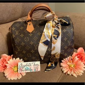 AUTH. Louis Vuitton Monogram Speedy 30